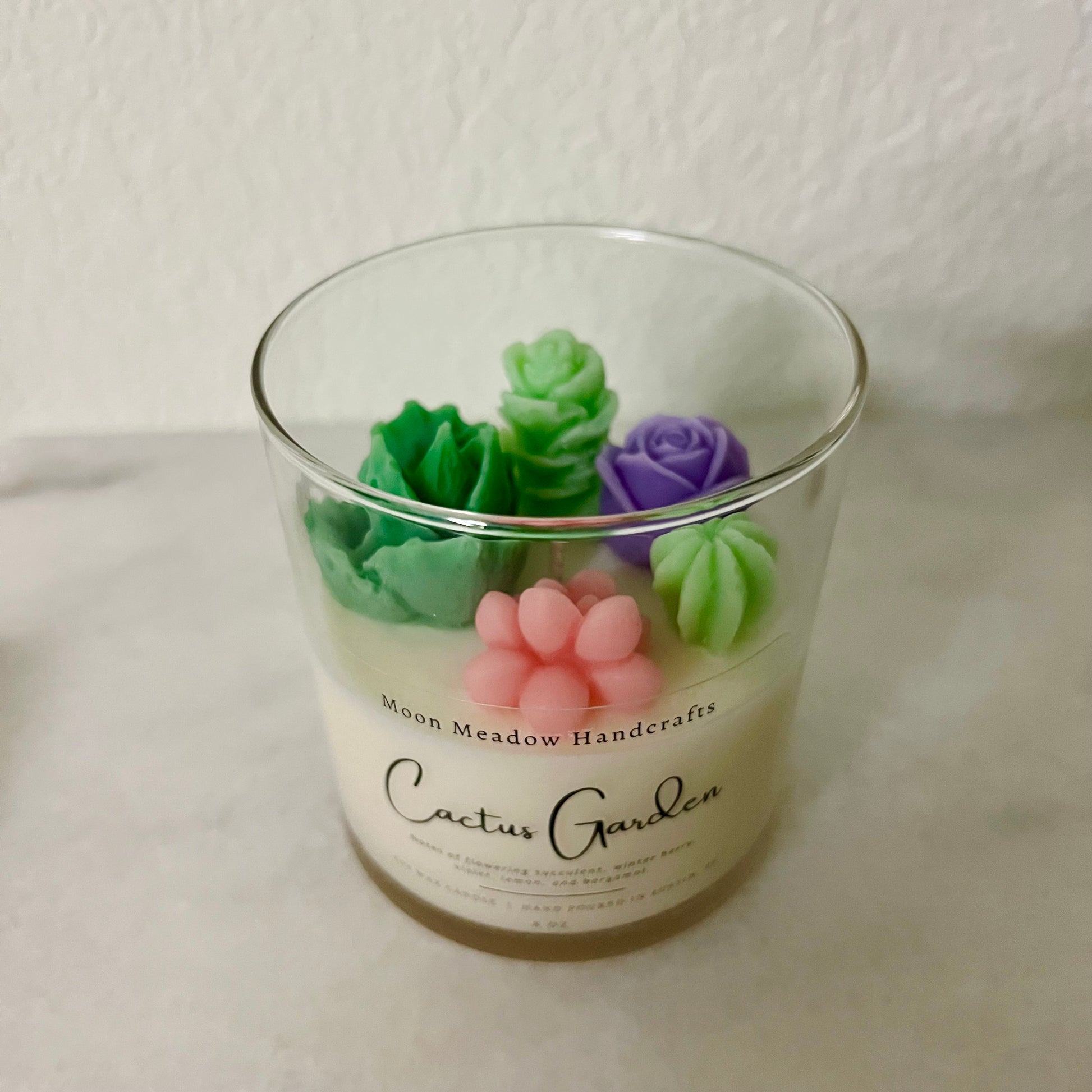 succulent shaped candles Cactus Garden – Moon Meadow Handcrafts