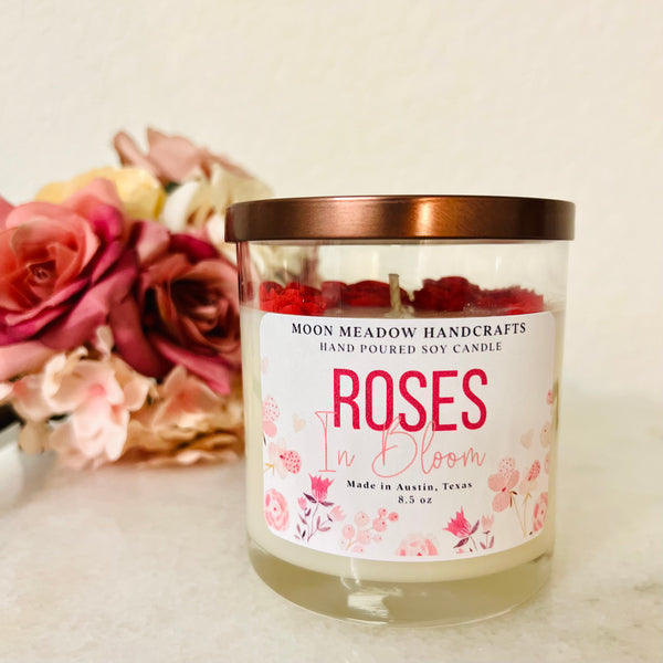 Roses In Bloom Soy Candle