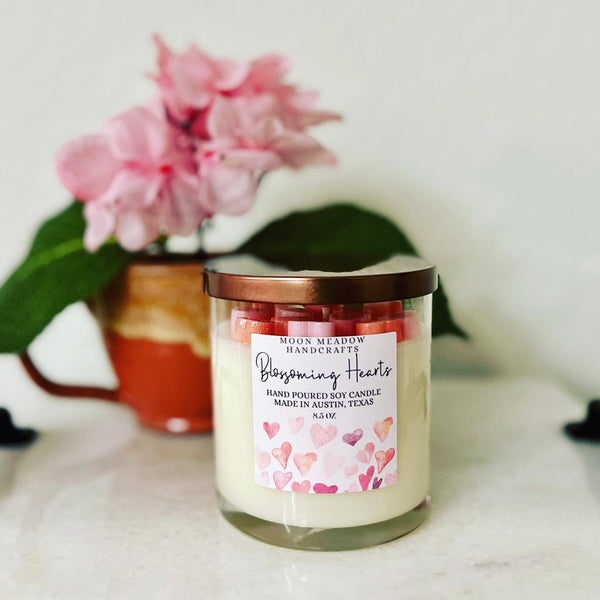 Blossoming Hearts Soy Candle